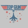 thumbnail image 2 of Junior's Top Gun Fighter Jet and Stars Logo  Graphic T-Shirt, 2 of 3