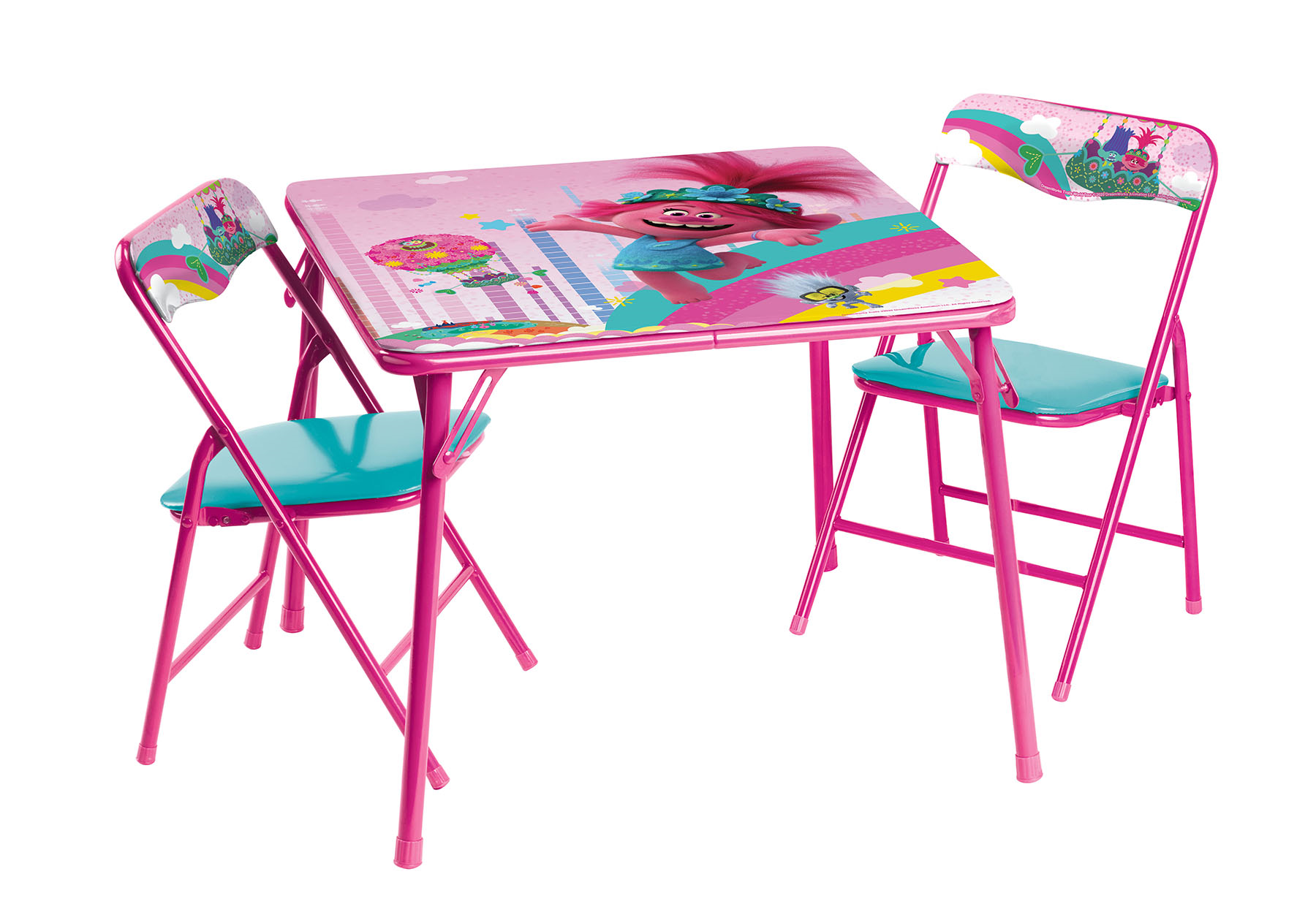 Fancy Nancy Activity Children Kids Table And 2 Chair Play Toy Furniture Set Pink 