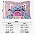 thumbnail image 2 of Cute Cartoon Cat Theme Backdrop for Kids Birthday Party Decorations - Durable Photo Booth Banner Props, Party Supplies Background(5*3FT), 2 of 8