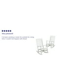 thumbnail image 5 of Flash Furniture Set of 2 Winston All-Weather Rocking Chair in White Faux Wood, 5 of 14