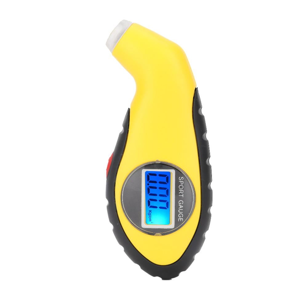 Qiilu Manom/ètre Jauge de Pression des Pneus Digital 0-100PSI Pneu Air Manom/ètre M/ètre Testeur pour Voiture Camion Moto V/élo