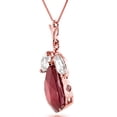 thumbnail image 3 of Galaxy Gold 14K Rose Gold Ruby Pendant Necklace - July Birthstone - Passion & Protection - 16" to 24" - Fine Jewelry for Women, 3 of 3