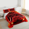 thumbnail image 3 of Castle Fairy Female Men Honeycomb Gamepads Twin Comforter Sets,Abstract Gamer Bedding Set, 3 of 8