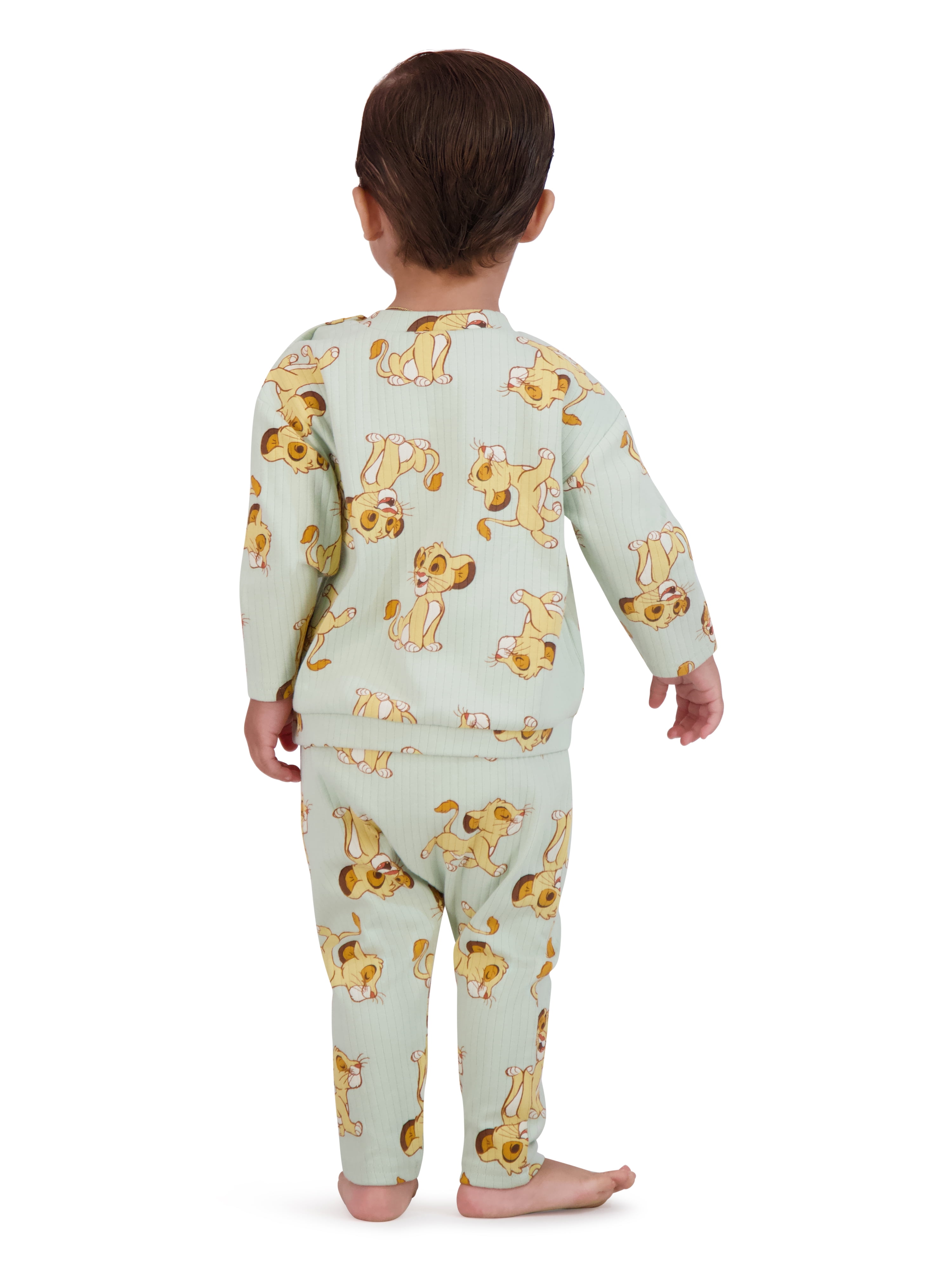 Lion King Baby Boy 2 Piece Rib Pant Set, Sizes 0/3 Months-24 Months