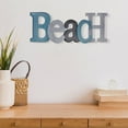thumbnail image 3 of Embossed Metal Wall Sign Beach, 3 of 3