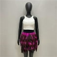 thumbnail image 2 of YOTMKGDO Mardi Gras Outfit for Women, Women's Feather Masquerade Stage Garment Performance Skirt, Prom Dress, Cocktail Dress Hot Pink XXL, 2 of 4