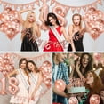 thumbnail image 7 of BIRLON 18th Birthday Decorations for Girls, Rose Gold Party Set with Number 18 Foil Balloon, Happy 18th Banner, Triangle Bunting, Sash, Cake Topper, Confetti Balloons, 7 of 7