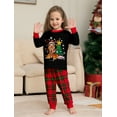 thumbnail image 3 of Youngsters' Cozy Christmas Pajama Set Flame-Resistant Cute Reindeer & Tree Prints, 3 of 6