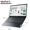 thumbnail image 4 of Lenovo Ideapad 1i 15.6" Full HD Touchscreen Laptop |Intel Core i5-1334U|Intel Iris Xe Graphics|WIFI|Blue|Copilot| 24GB RAM | 2TB SSD |Windows 11 Home |Bundle with Mouse Pad, 4 of 5