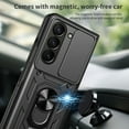 thumbnail image 4 of Allytech Galaxy Z Fold 6 5G Case with Screen Protector, Military Grade Protection Mangetic Case for Car Mount Shockproof Anti-Scratch Ring Holder Stand Case Cover for Samsung Galaxy Z Fold 6-Silver, 4 of 10