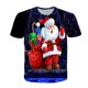 thumbnail image 2 of Camiseta de manga corta con cuello redondo para hombre y mujer, camisa informal con estampado 3D de Hip Hop, tendencia festiva de Carnaval y Navidad, Feliz Año Nuevo, 2 of 4