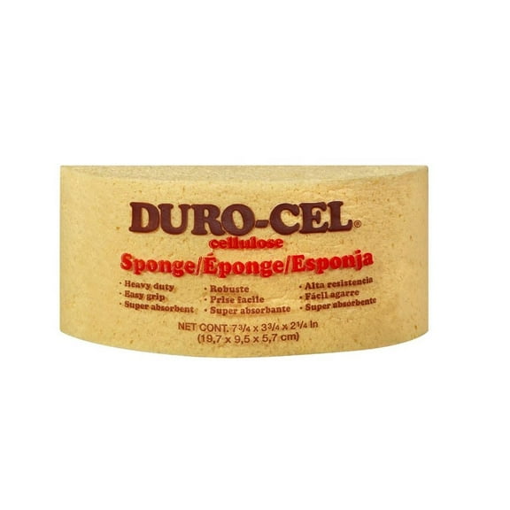 Duro-Cel 03085 Heavy Duty Turtleback Sponge, Yellow, Each