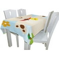 thumbnail image 3 of Coolnut Cute Bear With Spring Flowers Tablecloth, Modern Table Cover for Home Decoration Spill Proof Cloth Washable for Dinner Picnic 60"x 60", 3 of 6