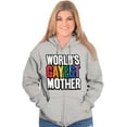 thumbnail image 4 of Worlds Gayest Mother Queer Mom Zip Hoodie Sweatshirt Women Brisco Brands S, 4 of 6
