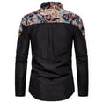 thumbnail image 1 of Leutsin Spring And Autumn New Men's Stitching Fake Cloak Printing Long-sleeved Shirt, 1 of 3
