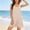 Beige, variant on Womens Spring Dresses Prom Dress Summer 2026 Sleeveless V Neck Knot Loose Fit Conservative Dress for Professional and Smart Casual S-3XL