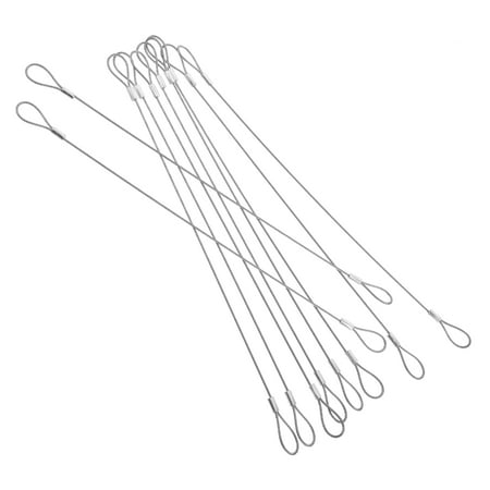 10 Pcs Trail Camera Locking Cable Stainless Steel Security Silver