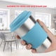 thumbnail image 5 of Botella De Agua Con Aislamiento Térmico, Taza De Acero Inoxidable, Taza Para Beber De Acero Inoxidable, Con Cubierta Y Tapa De Silicona Para Viajes Al Aire Libre OTVIAP Stainless Steel Drinking Cup, 5 of 8