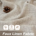 thumbnail image 3 of DriftAway Khaki Linen Curtains 96 Inches Long for Living Room Thick Semi Sheer 2 Panels Farmhouse 3 Inch Rod Pocket Back Tab Boho Rustic Light Filtering Window Drapes for Bedroom Privacy Assured, 3 of 8