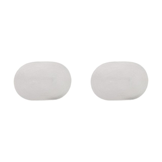 relayinert Wide Application Bowl Dish Pad Mat Waterproof And Easy To Clean Place Mat For Dining Table Waterproof Set Place Mat white 2Set