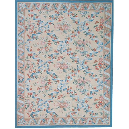 Aubusson Area - Pasargad Aubusson Hand-Woven New Zealand Wool Area Rug