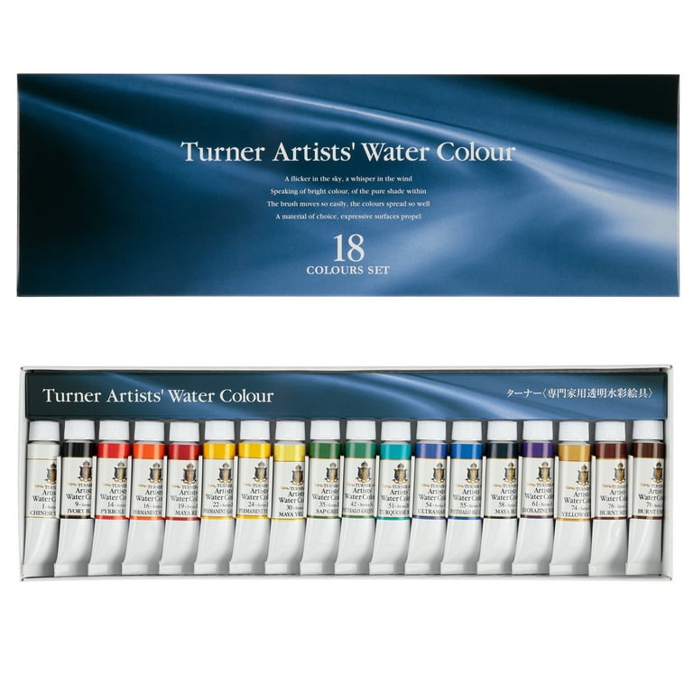 Jerry's Artarama 18-Piece 5ml Watercolor Tube Bundle with Brushes, Easel,  and Palette - Professional Quality Paint Set for Artists, Travel-Friendly  Design, Perfect for Artist, Back to School Needs 