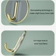 thumbnail image 4 of Twfbrm 5 Pack Green Coat Hooks No Punching Wall Mounted Hanger Towel Hook Hardware Wall Hooks for Hanging Coat, Towel, Key, Hat, Cap, Cup, 4 of 6