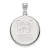 Kentucky Derby 143 Sterling Silver Large Disc Pendant