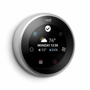 OB Google Nest 3rd Generation T3007ES Learning Thermostat, Works with Alexa - Stainless Steel