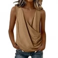 thumbnail image 4 of Fewfanhot Womens Spring Tops Halter Top 2026 Spring Tie Wrap V Neck Fitted Summer Tops Backless Fashion Clothes, 4 of 7