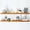 Honey Oak - Warm Amber Tone, variant on White Floating Shelf 48 inches, High End Solid Real Wood 48inch Long Floating Shelves for Wall Mounted, White Wooden 48in Floating Shelves, Heavy Duty Bracket, 48 X 6.5 X 1.75 inch, Set of 2