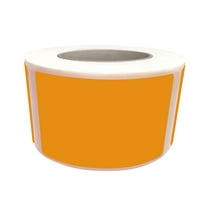 Royal Green Bright Rectangular Labels ( 50mm x 31mm) Stickers for Inventory and Labeling in Neon Orange 2x1.2 inch  - 250 Pack