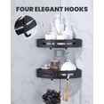 thumbnail image 3 of Wowow 2 in. W x 23 in. D x 4 in. H Wall Mounted Shower Caddy Basket in Matte Black, 3 of 6