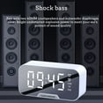 thumbnail image 6 of PPgejGEK Digital Clock with Bluetooth Speaker Alarm Clock with Alarms Mirror LED Display Bluetooth V5.0 TFCard & AUX Cable, 6 of 6