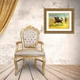 thumbnail image 3 of Shreyvogel, Charles 18x15 Gold Ornate Wood Framed with Double Matting Museum Art Print Titled - My Bunkie - The Rescue, 3 of 4