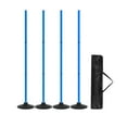 thumbnail image 1 of DYNWAVECA 4Pcs Agility Training Poles Soccer Training Sticks Multifunction Portable Agility Practice Equipment for Rugby Outdoor Sports blue, 1 of 10