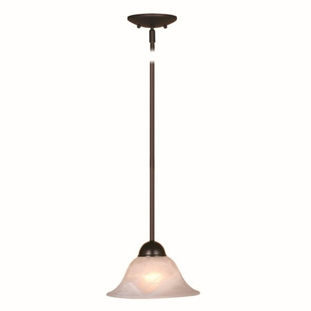 

Vaxcel Da Vinci Bronze Mini Pendant Ceiling Light White Glass