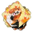 thumbnail image 2 of Basset Hound Fall Foam Coaster Set of 4 Yellow, 2 of 3