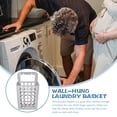 thumbnail image 6 of Jiyike Plastic Detachable Laundry Container Hanging Storage Basket Organizer Household Supplies (Large, Grey), 6 of 10