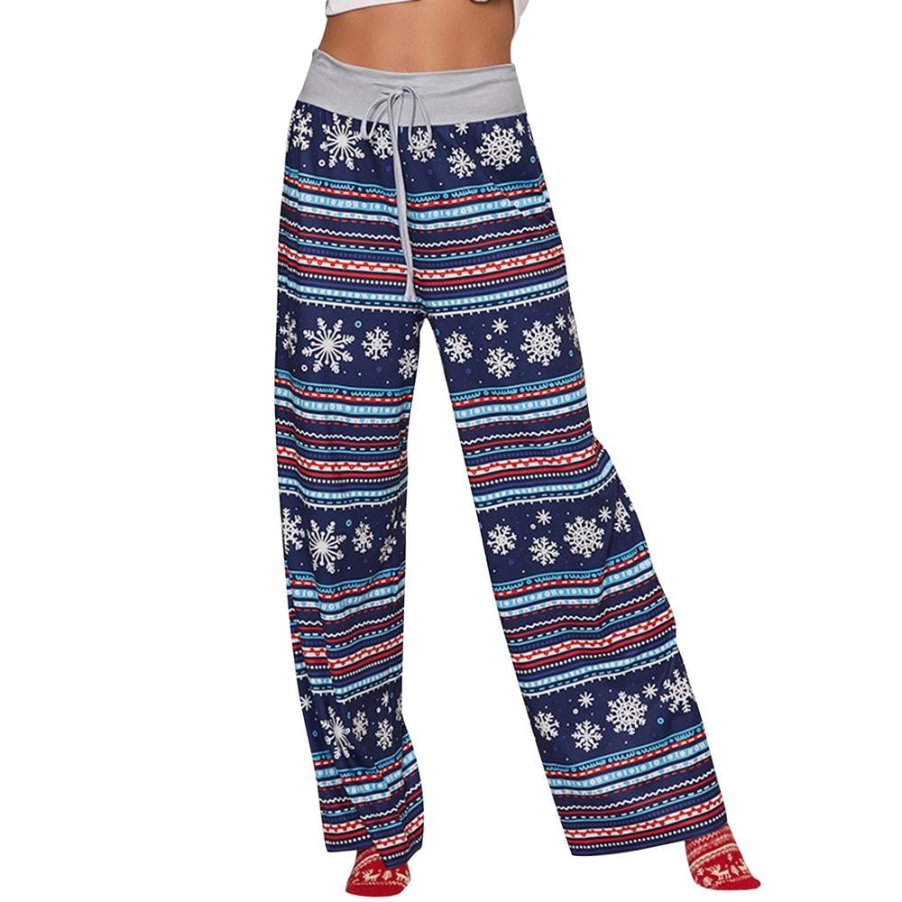 Womens Wide Leg Pajama Pants Satin Silky Loose Long Lounge Pants Pj Bottoms  | eBay