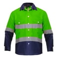 thumbnail image 1 of High Visibility Hi Vis Reflective Safety Work Shirt - Poly/Cotton Blend - 6 oz twill, 1 of 3