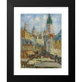 thumbnail image 2 of Gustave Loiseau 19x24 Black Modern Framed Museum Art Print Titled - Place De La Basse, Old Tour and the Place Market, Rue De L'Epicerie (1929), 2 of 5
