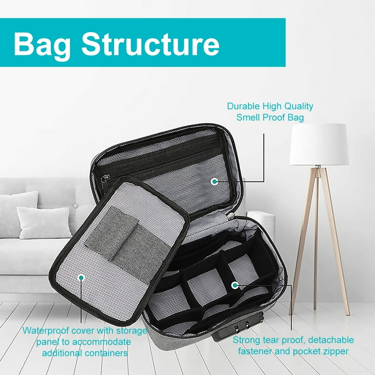 Smell Proof Bags with Lock : Best Odorless Backpack : Small smellproof