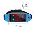 thumbnail image 2 of Bolso de la cintura del entrenamiento de la aptitud de los deportes, con la pantalla táctil clara compatible con los teléfonos móviles 6,8 pulgadas, 2 of 5