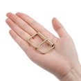thumbnail image 4 of Roller Buckles, 20 Pack 40x25mm 3mm Thick Metal Belt Pin Buckle, Gold Tone, 4 of 5