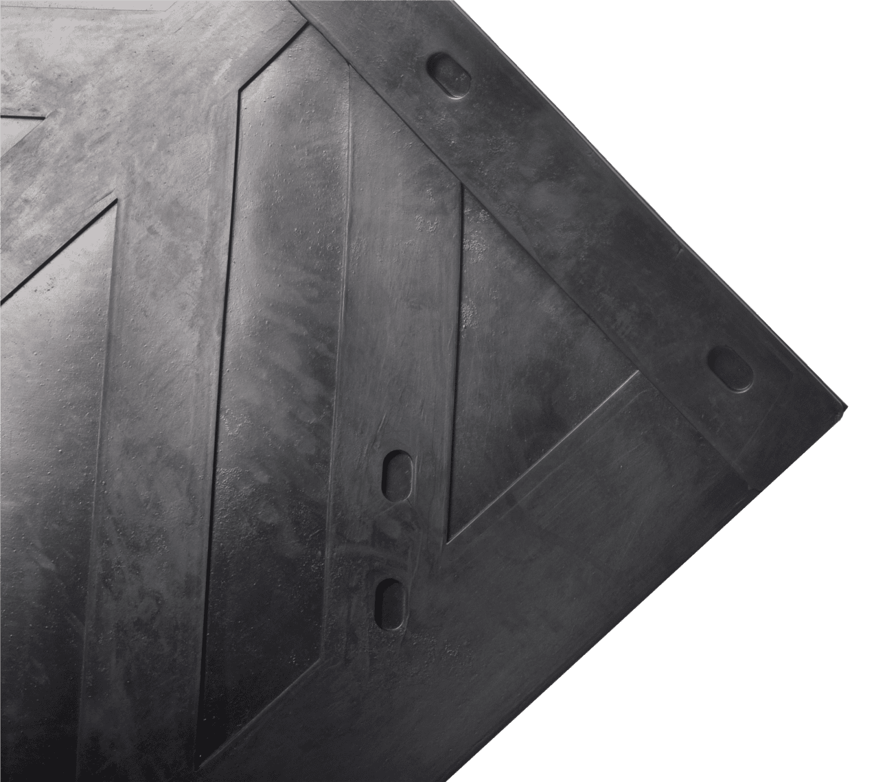 Black Semi Truck and Trailer Mud Flaps - 24" x 36" Heavy Duty Rubber Pair