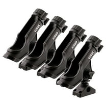 Scotty Powerlock Rod Holder Deck Mount, Black, 4 Pack