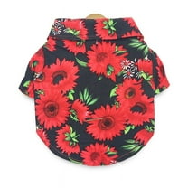 DizeyBoyo Pet Summer Printed Shirt, Dog Thin Short Sleeves Dog Shirt Clothes Summer Vest Costume Beach Pattern, XS/S/M/L/XL