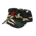 thumbnail image 1 of Gorra de camuflaje para niños y adultos, gorra de entrenamiento militar con estrella de cinco puntas y camuflaje, gorra de bebé de primavera y verano, gorra de béisbol plana para el sol, 1 of 6
