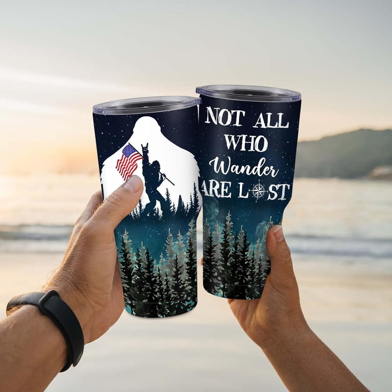 Sasquatch Gifts Tumbler,Bigfoot Gifts for Men, Funny Idea for Bigfoot  Sasquatch Lover, Black Stainless Steel Insulated Tumbler 30 Oz, Great for  Big Foot Party,Funny Gifts for Campers Wander Gifts Cup - Walmart.com